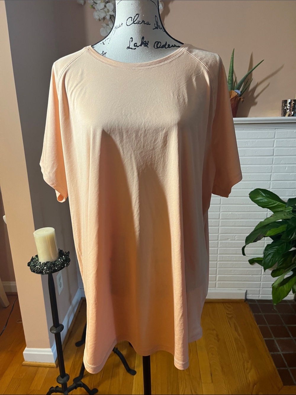 Light Peach Short Sleeve Tee - Women's Relaxed Fit by Tek Gear